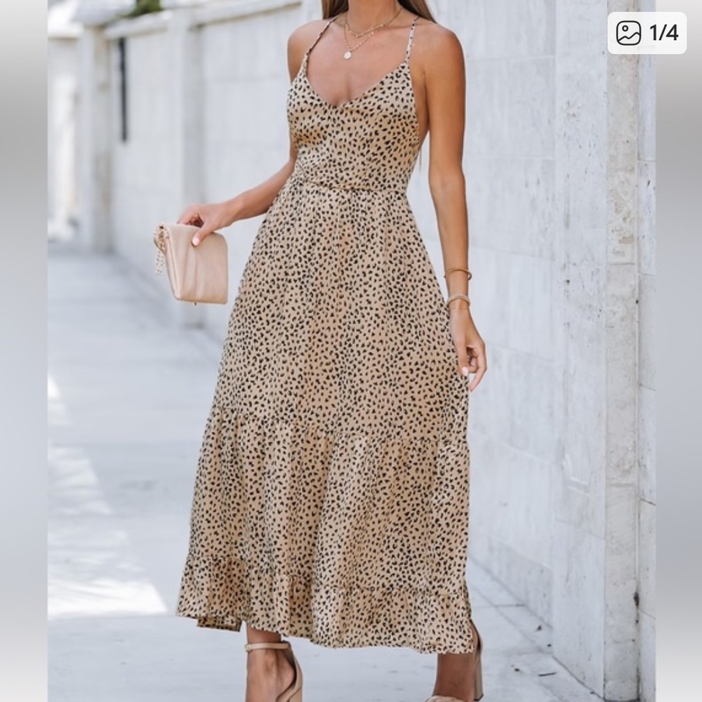 Ayana Lace-up Backless Maxi Slip Dress
